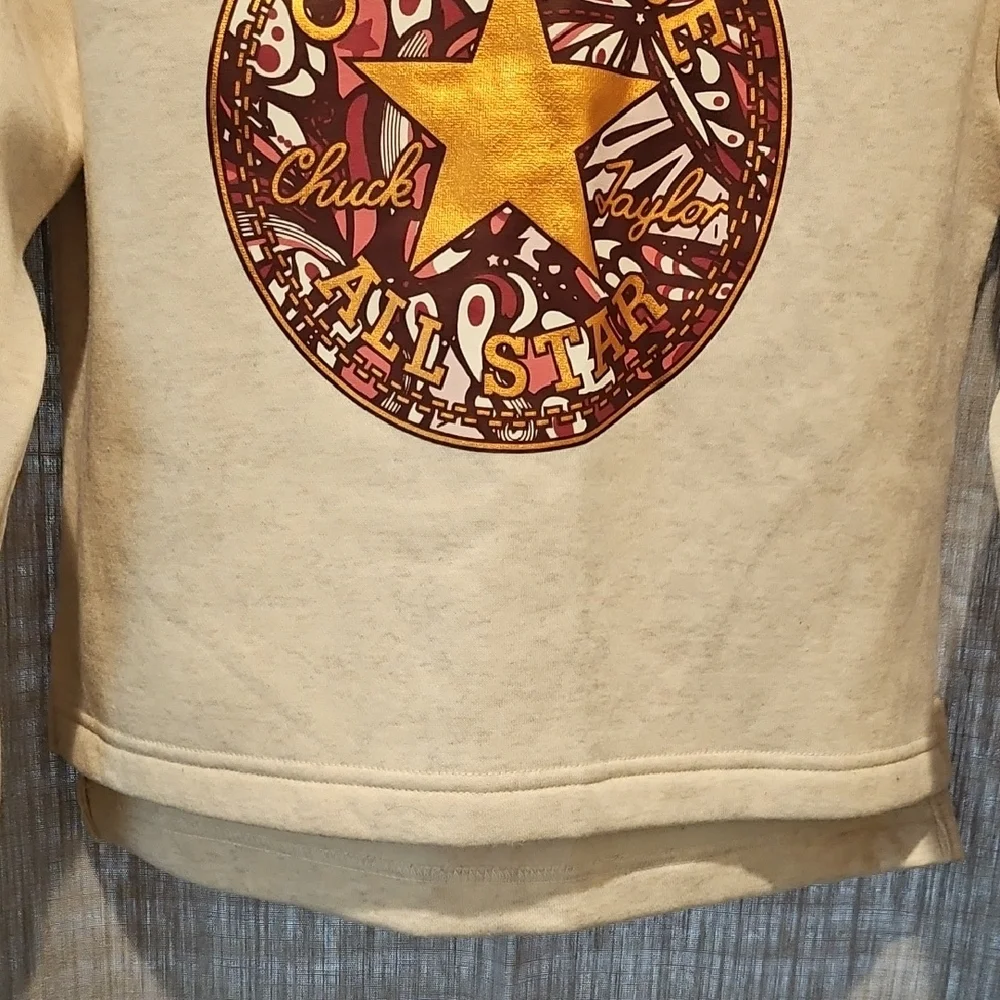 Converse Chuck Taylor Egret Heather Hoodie Sweatshirt